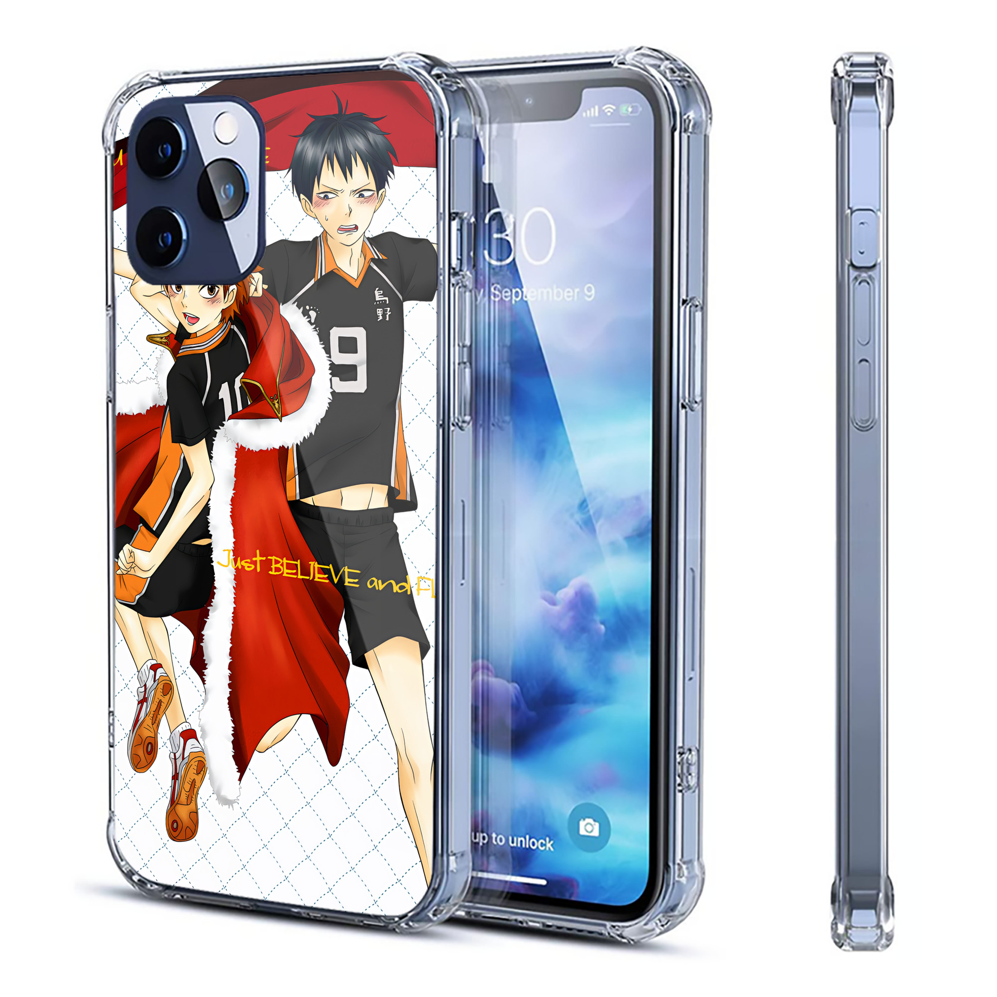 （画像用） ハイキュー!! Haikyu!! 【iPhone 12シリーズ対応】透明スマホケース（クリアソフトケース）